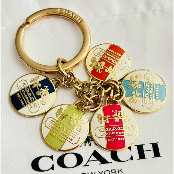 RARE Coach 1941 LeatherWare Charm Keychain/ Bag Charm - Picture 7 of 8